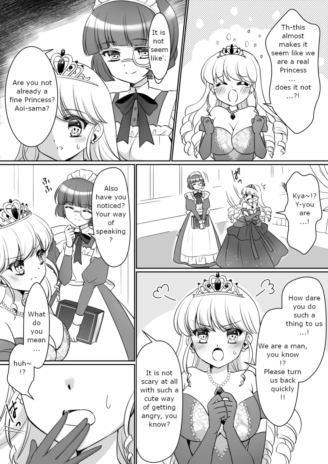 [Amuai Okashi Seisakusho (Kagura Kurumi)] Zettai ni Ohime-sama ni Nanka Narimasen wa! ~Ohime-sama Taiken de Ohime-sama ni Sareta Ore~ | I will never become a princess! ~I was made into a princess through the princess experience~