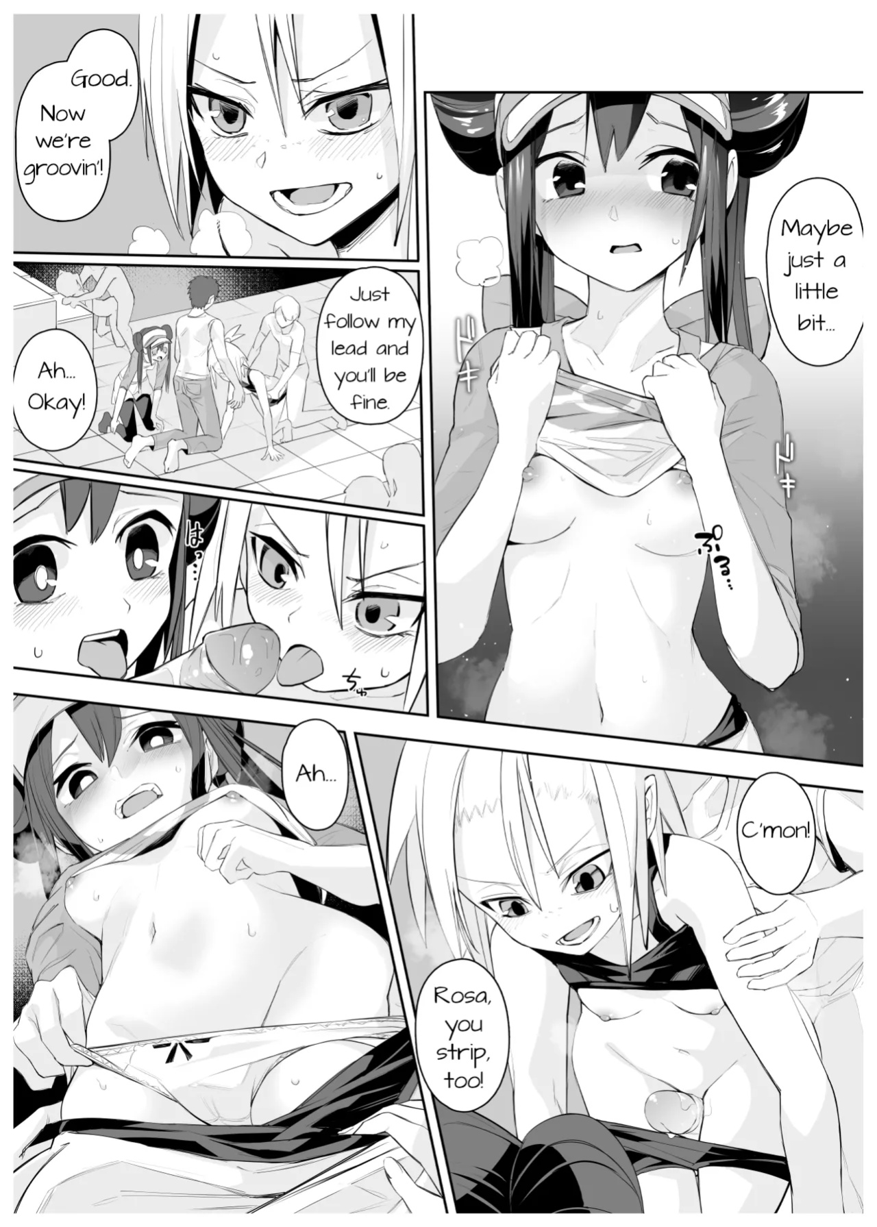 [PokeEti] メイとホミカのえっちな漫画 (Rosa and Roxie's Ecchi Manga)