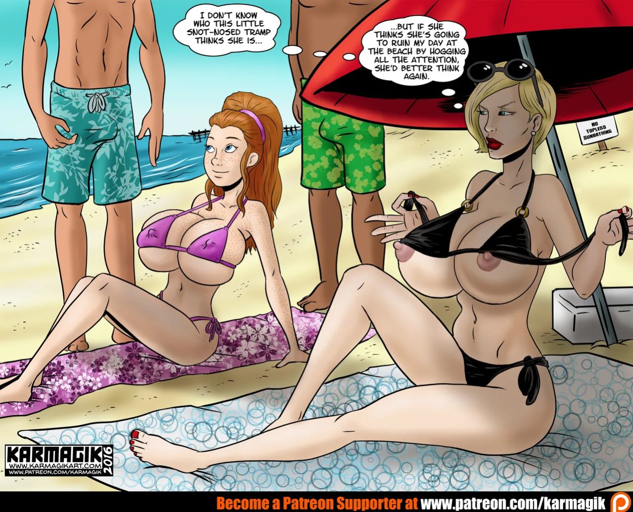[Karmagik] Olivia and Randi at the beach