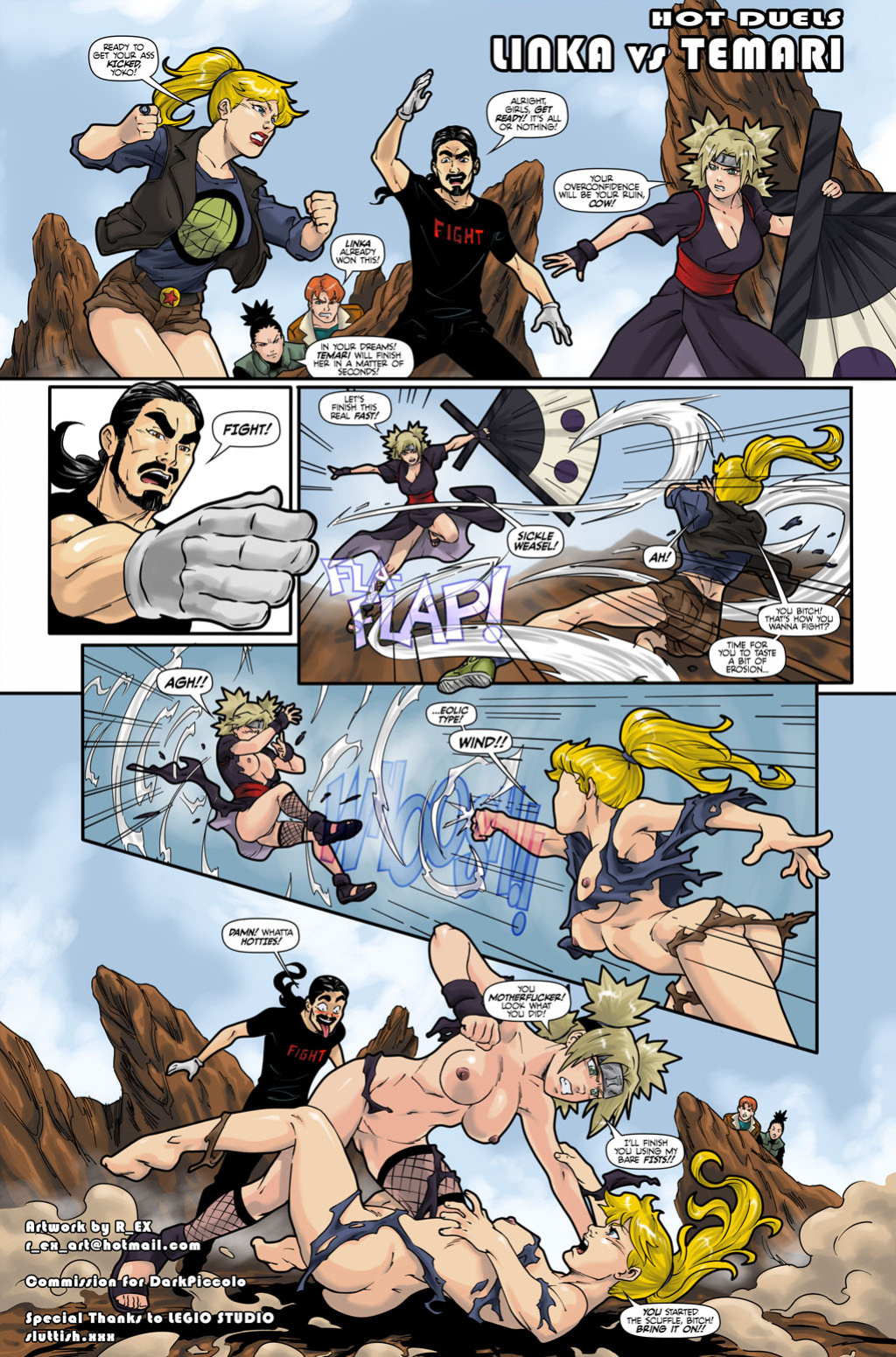 [r_ex]Hot Duels:Temari vs Linka