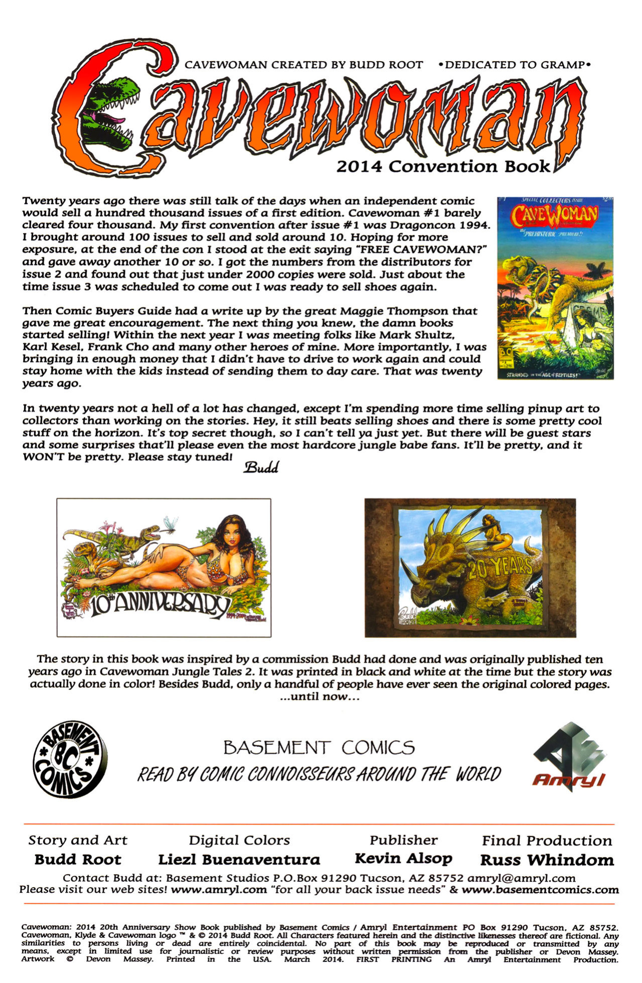 Cavewoman - 20th Anniversary Convention Book