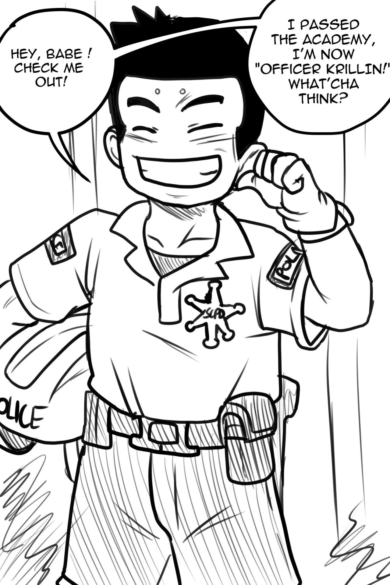 [Aceliousarts] 18 has a cop kink (Dragon Ball Super)