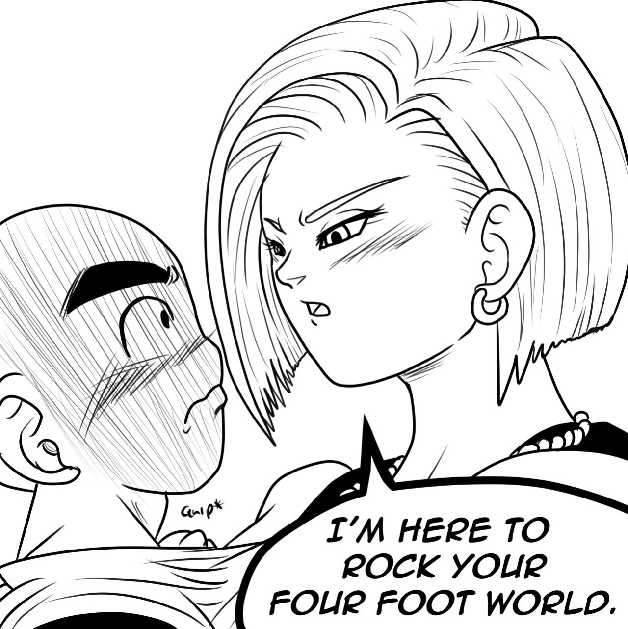 [Aceliousarts] 18 has a cop kink (Dragon Ball Super)