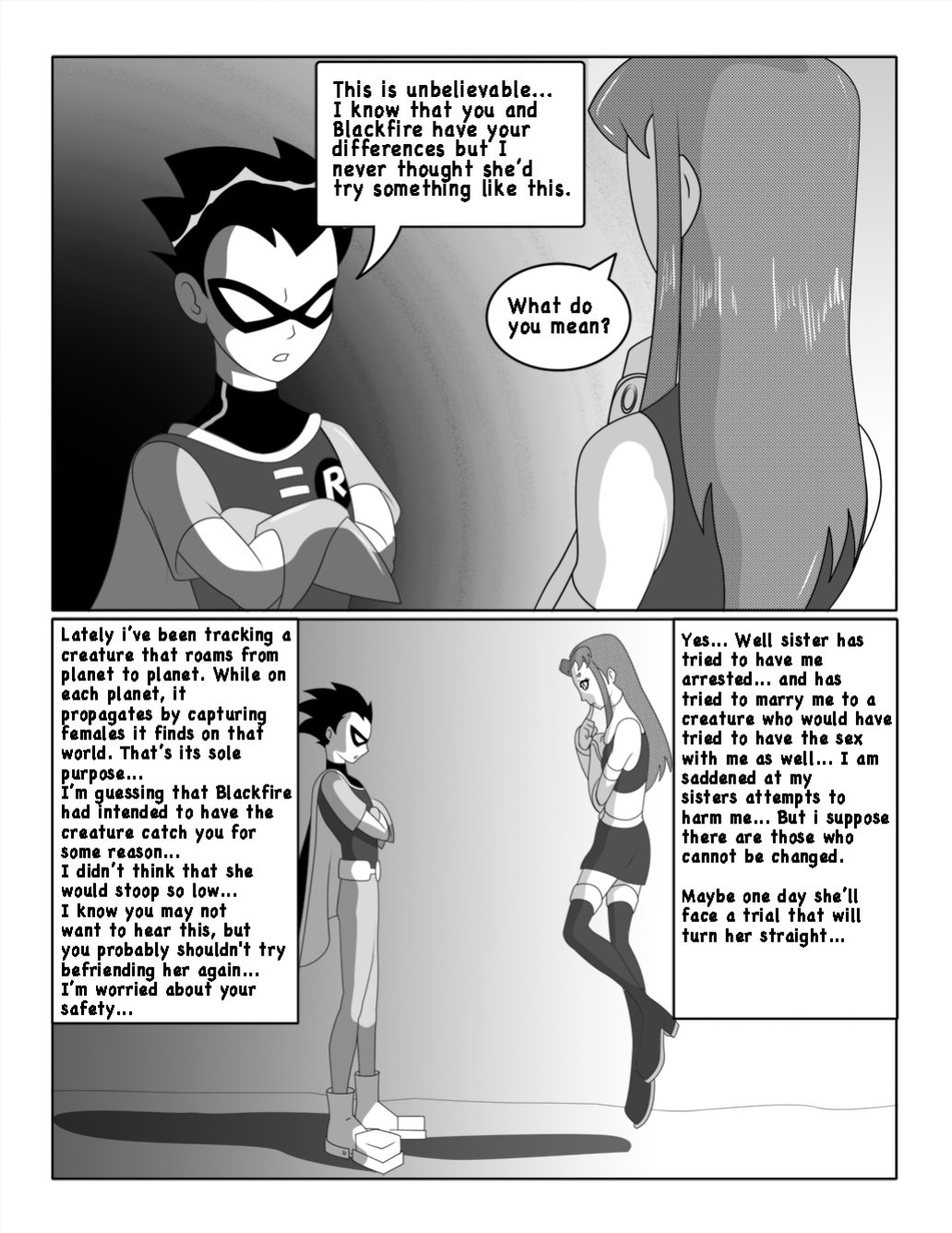[YuumeiLove] Blackfire's Punishment (Teen Titans)