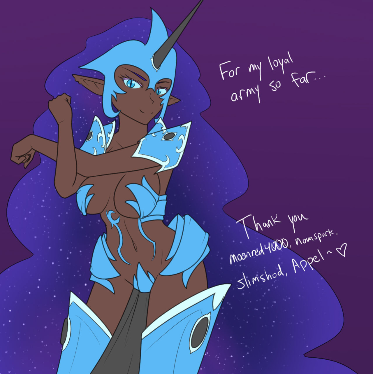 [JonFawkes] Strip Nightmare Moon (My Little Pony: Friendship is Magic)