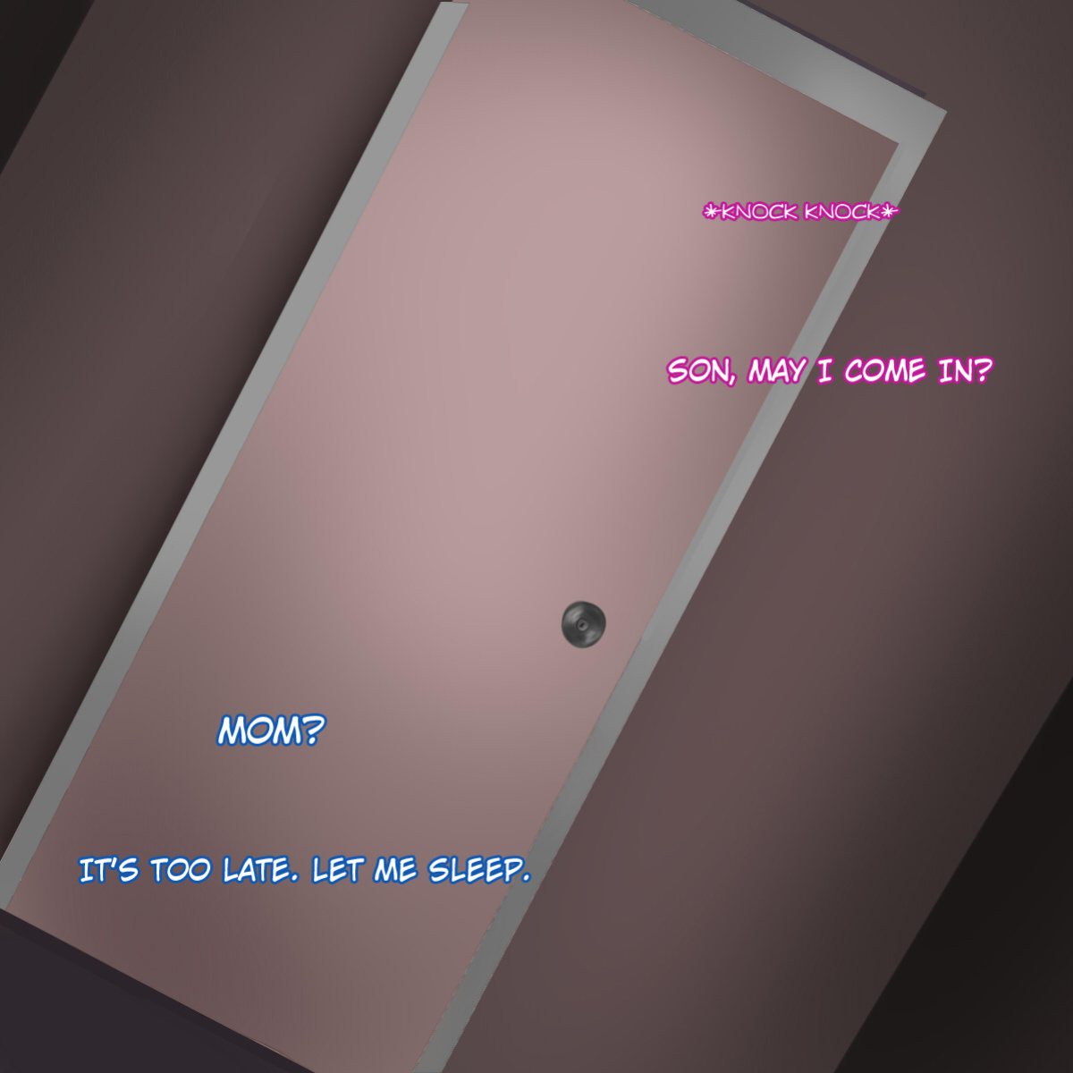 [symebyte] Mom is acting weird tonight.