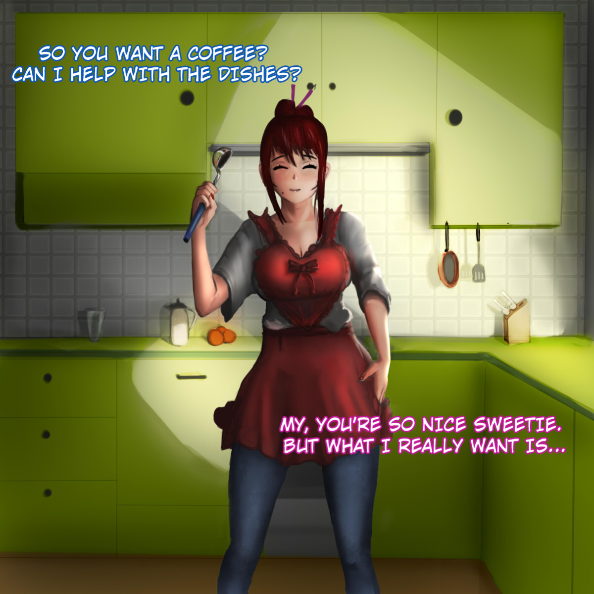 [symebyte] Mom is acting weird tonight.
