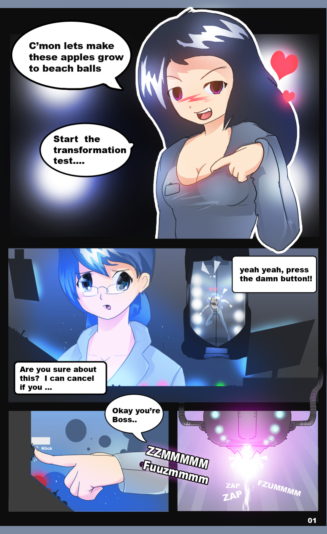 [mightyboobs] Transformation Grow (+ extra pages)