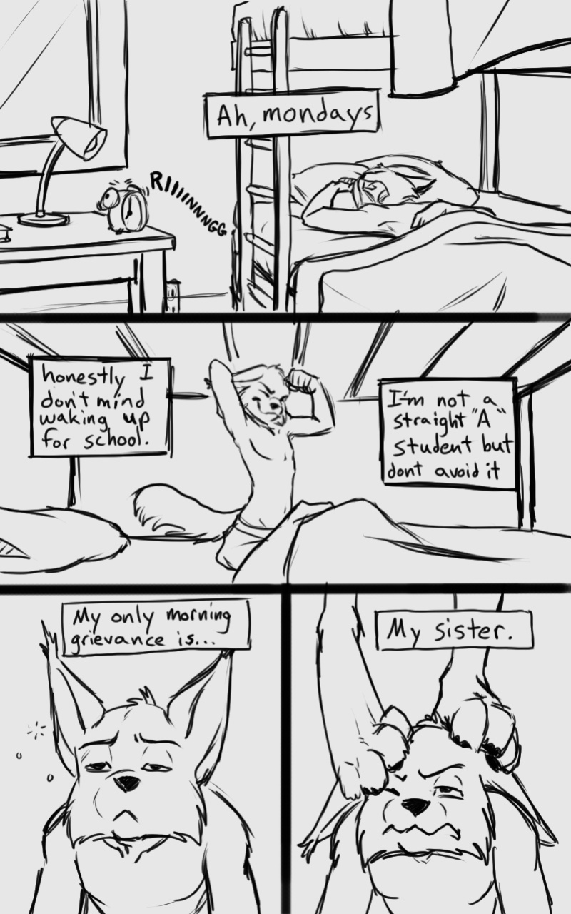 (BlackKitten) Monday Mornings