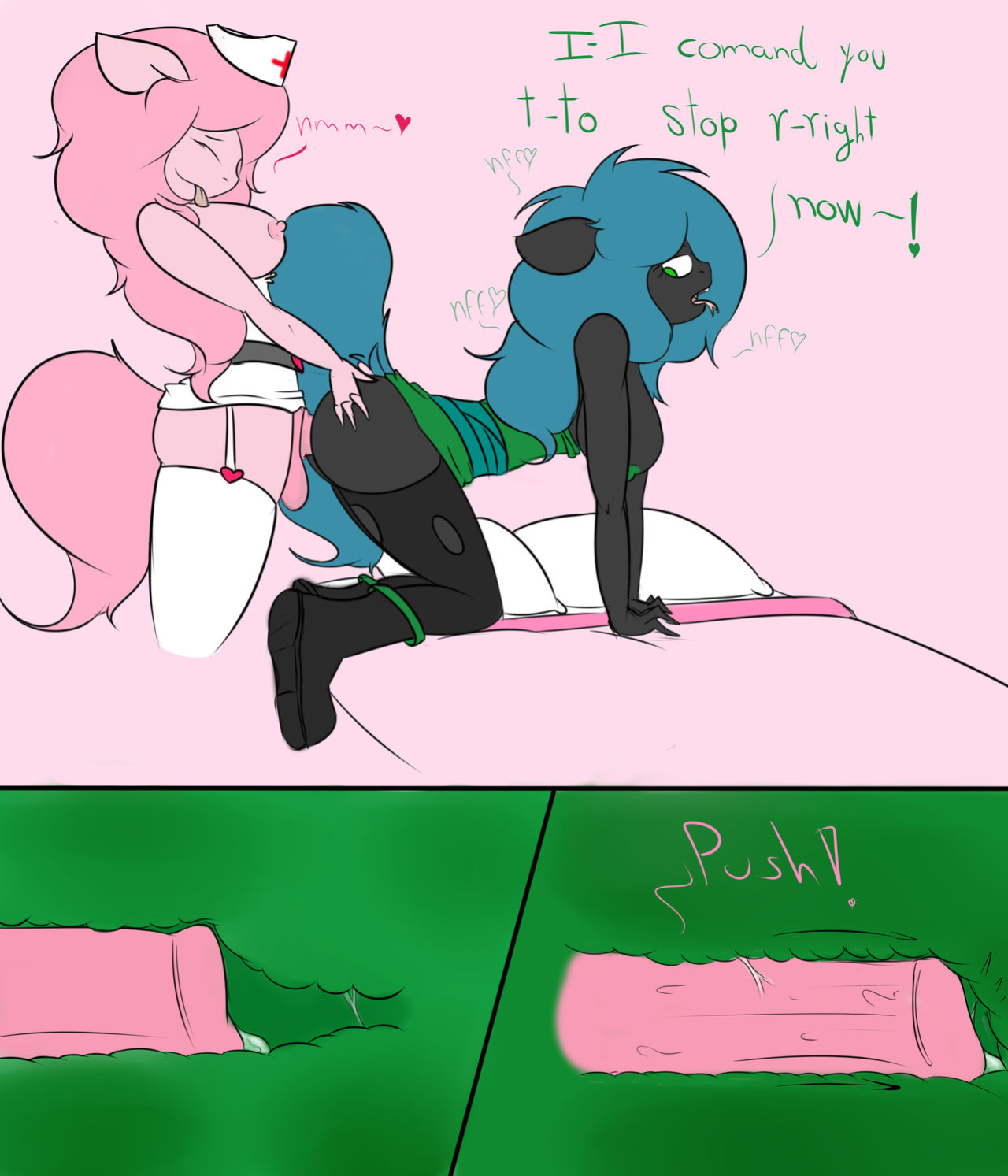 Unespected Checkup and Shower Time with fluffle puff and queen chrysalis