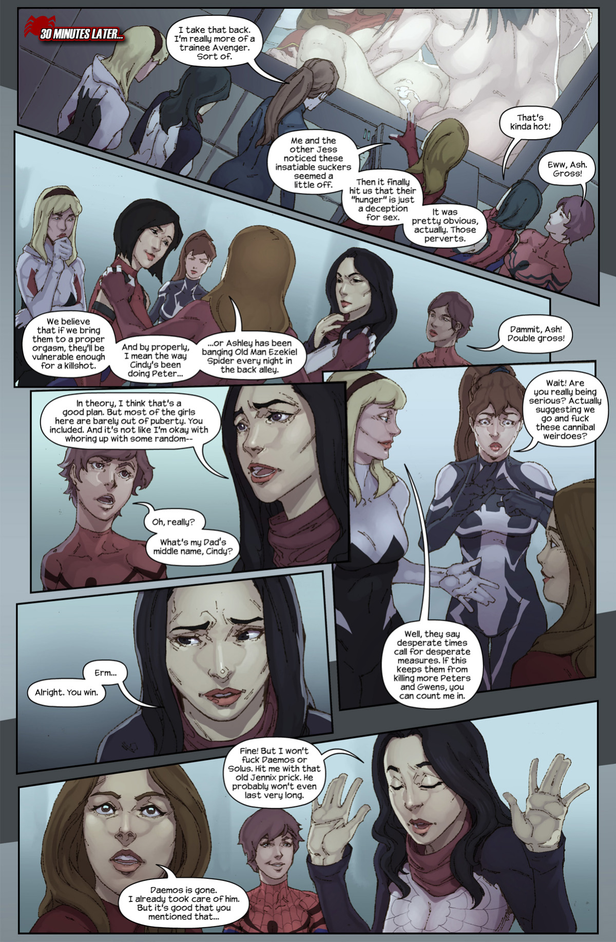 [Tracy Scops (Cheese-ter)] Porn Edge of Spider-Verse - The Hunt for the Inheritors (Spider-Man)