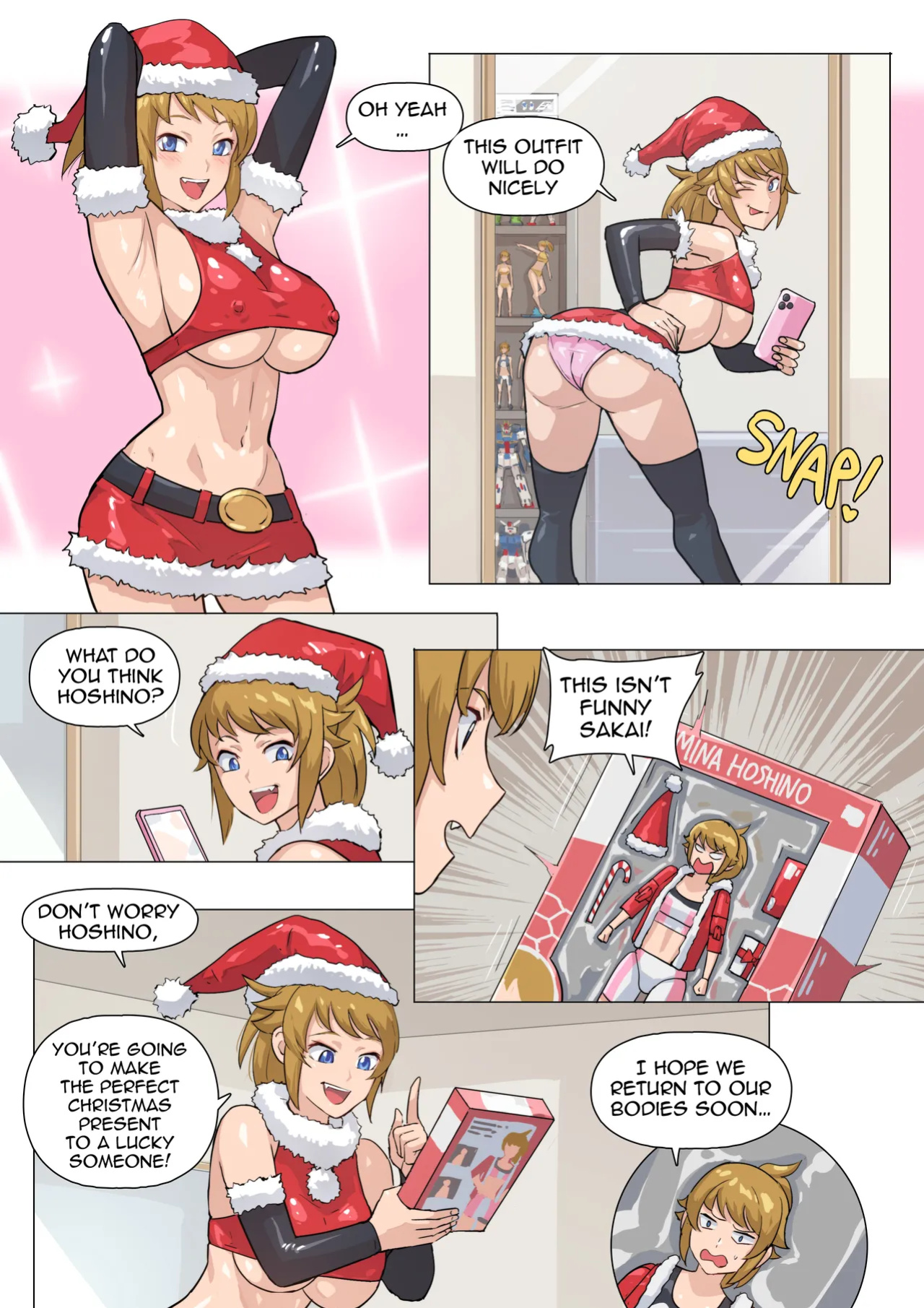 [TSFSingularity (Cirenk)] Hoshi! No! - A Christmas-sho! - A Killer Christmas! (Gundam Build Fighters Try)
