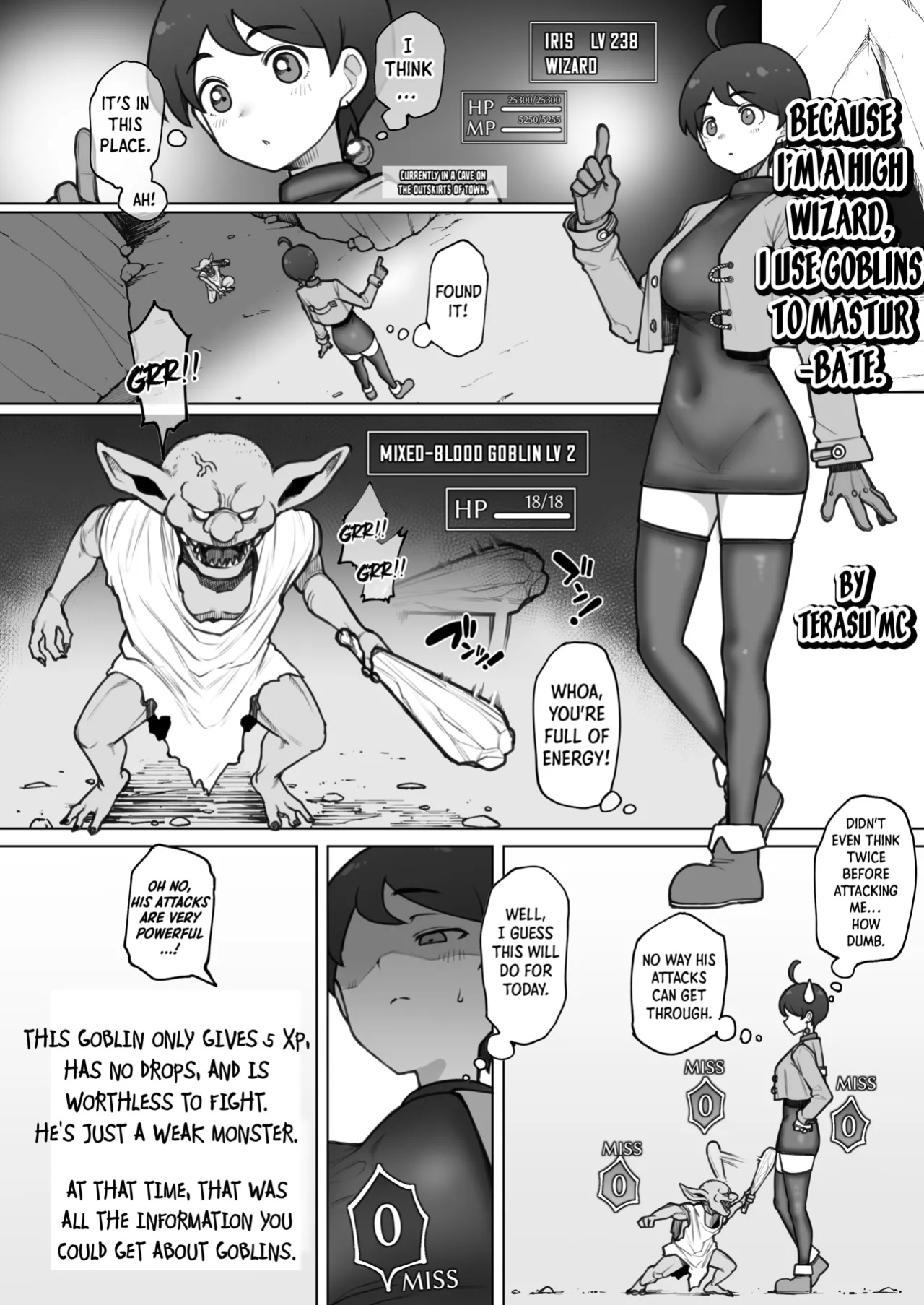 [Terasu MC] Dai Mahoutsukai no Boku ga Goblin de Onanie Shita Sei de | Because I’m a High Wizard, I Use Goblins to Masturbate [Shiro Translation]