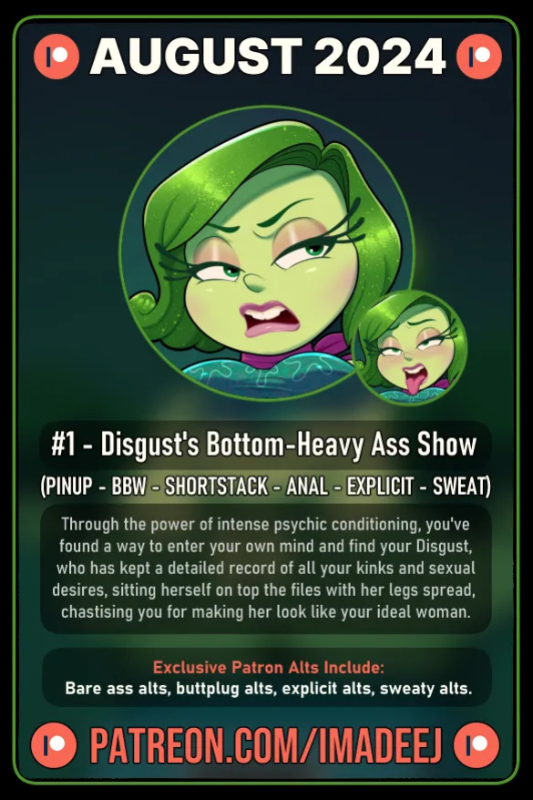 [ImaDeeJ] Disgust's Bottom-Heavy Ass Show (Inside Out)