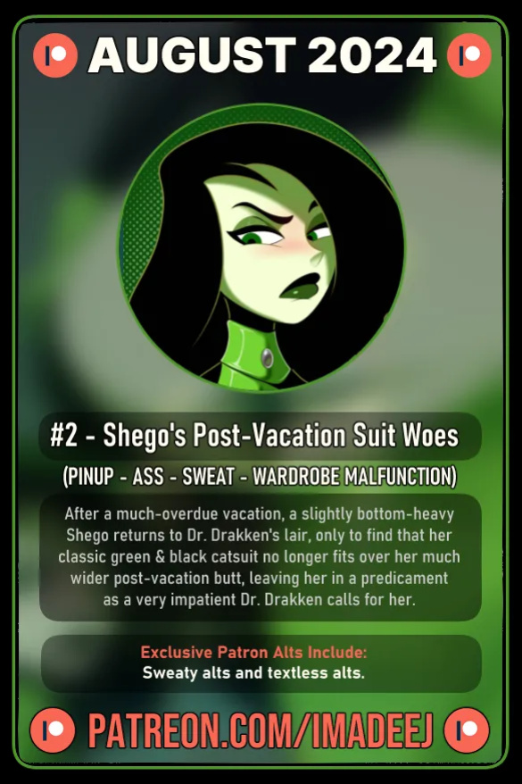[ImaDeeJ] Shego's Post-Vacation Suit Woes (Kim Possible)