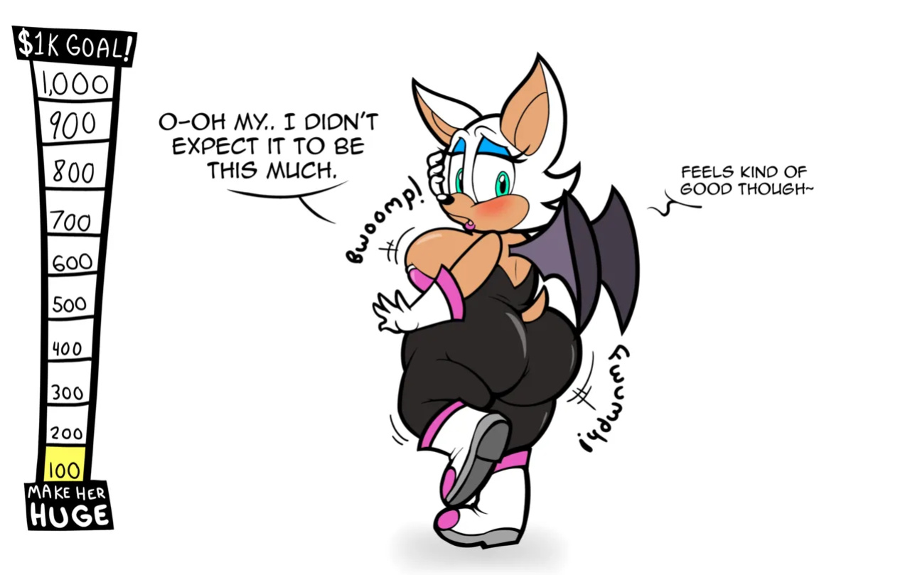 [Floofyboyetime] Rouge the Bat Weight Gain Drive!