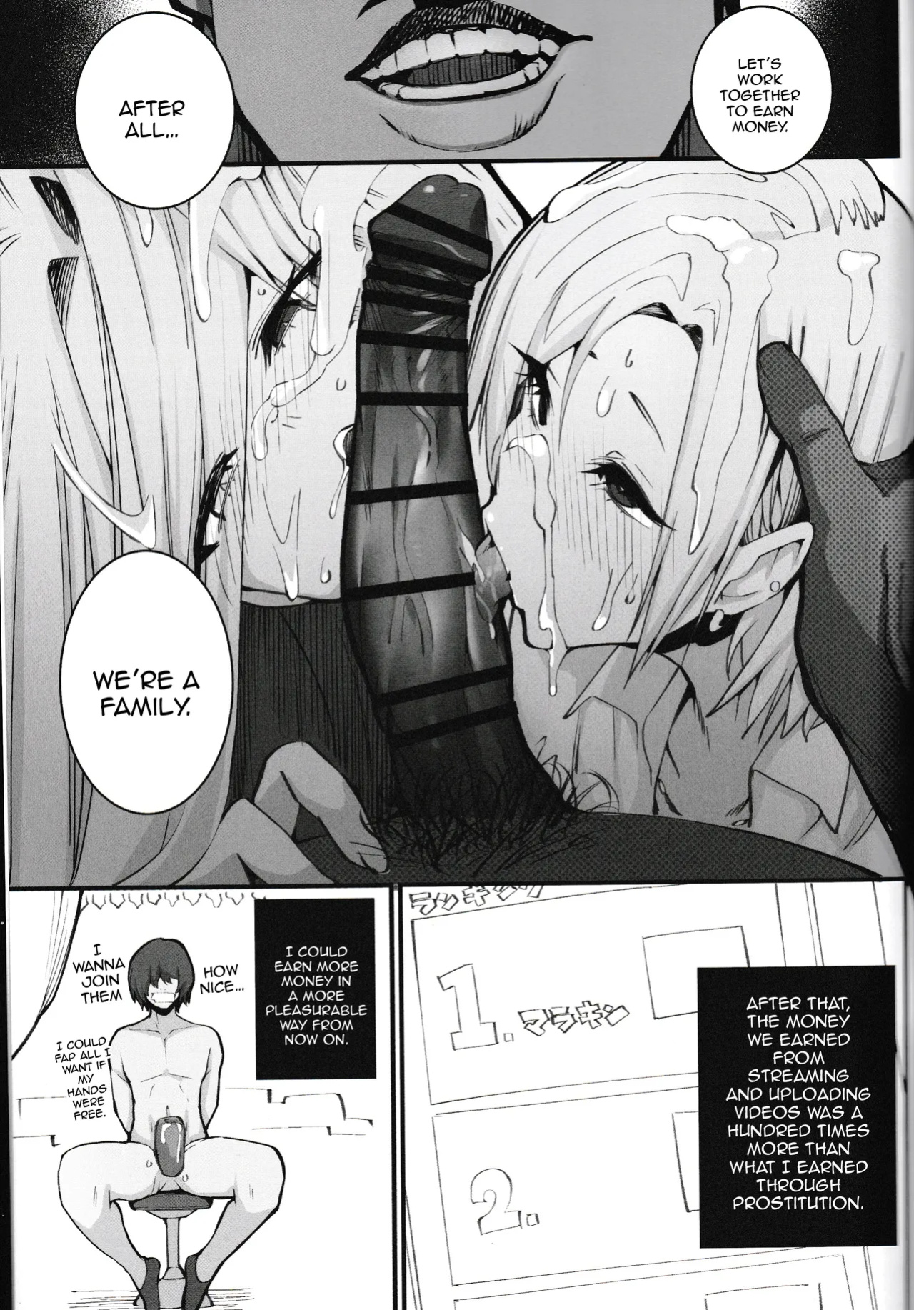 [Armadillo (Renji, Daiji)] Gal Oyako No Egui Kasegikata | A Gyaru Mother and Daughter's Unsavory Way to Earn Money