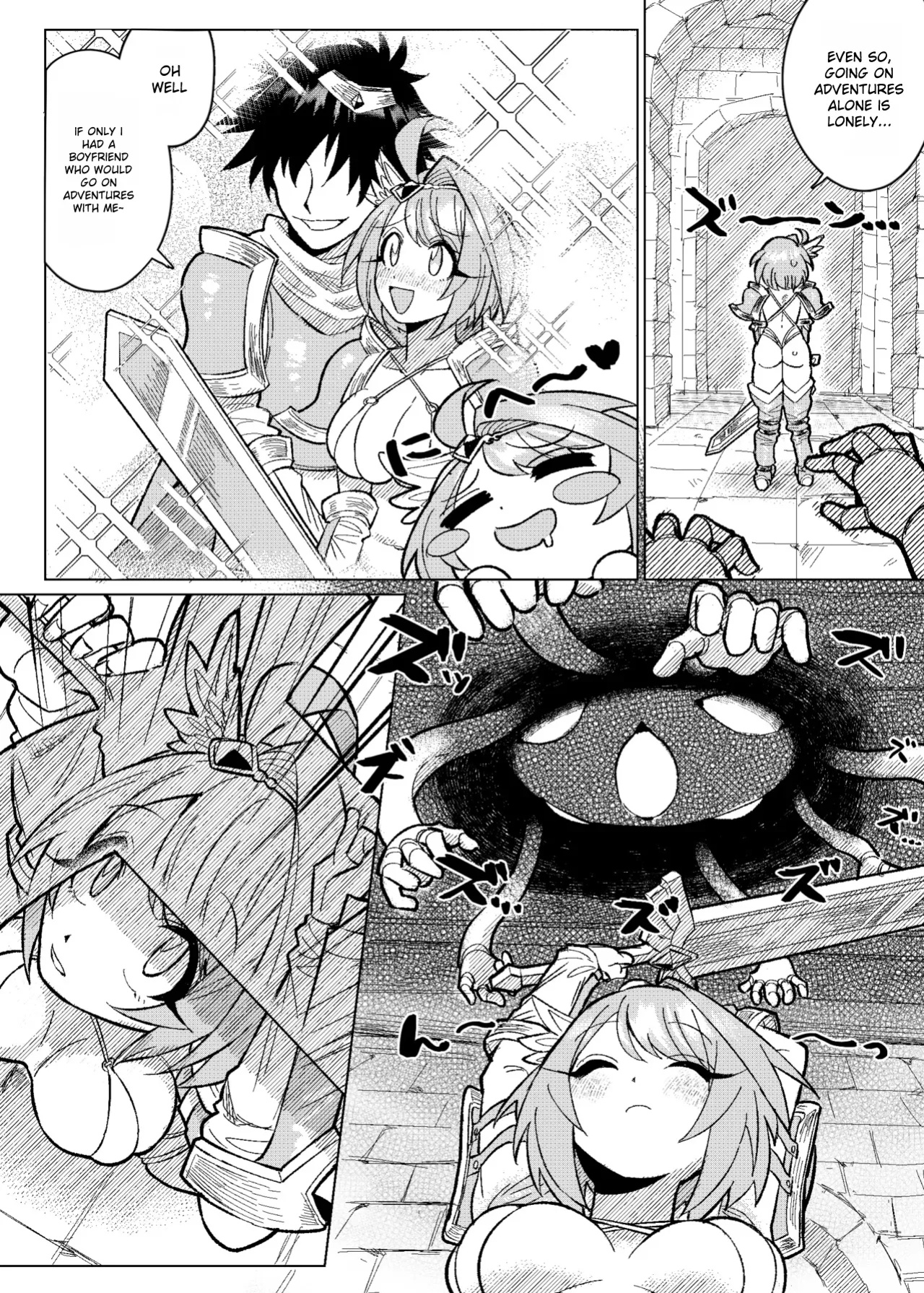 [Muriyari Egao (sasa)] Big Breasted Female Warrior's Thorough Tickling Hell