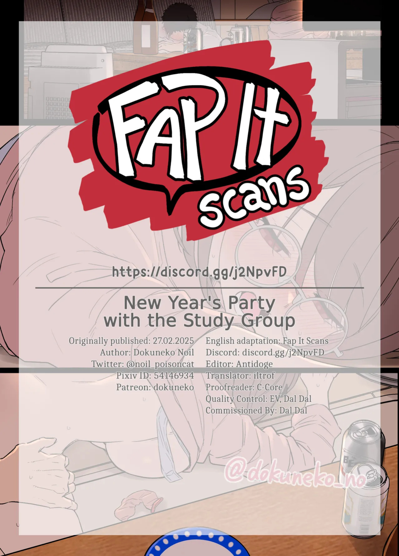[Dokuneko Noil] Zemi no Bounenkai (Koupen) | New Year's Party with the Study Group (Part 2) [Fap It Scans]