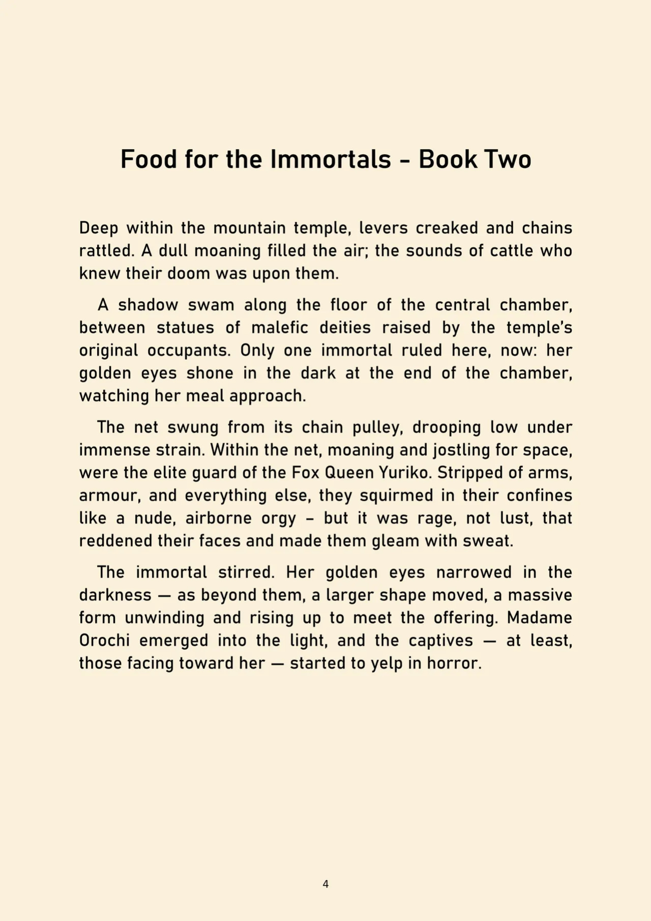 Food for the immortals 2