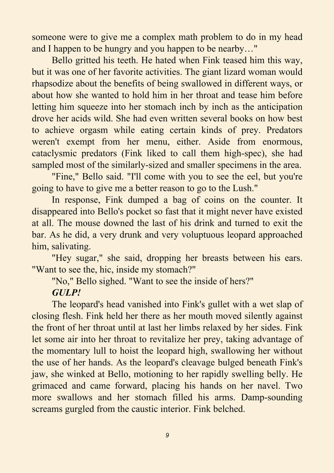 Fink's guide to prey