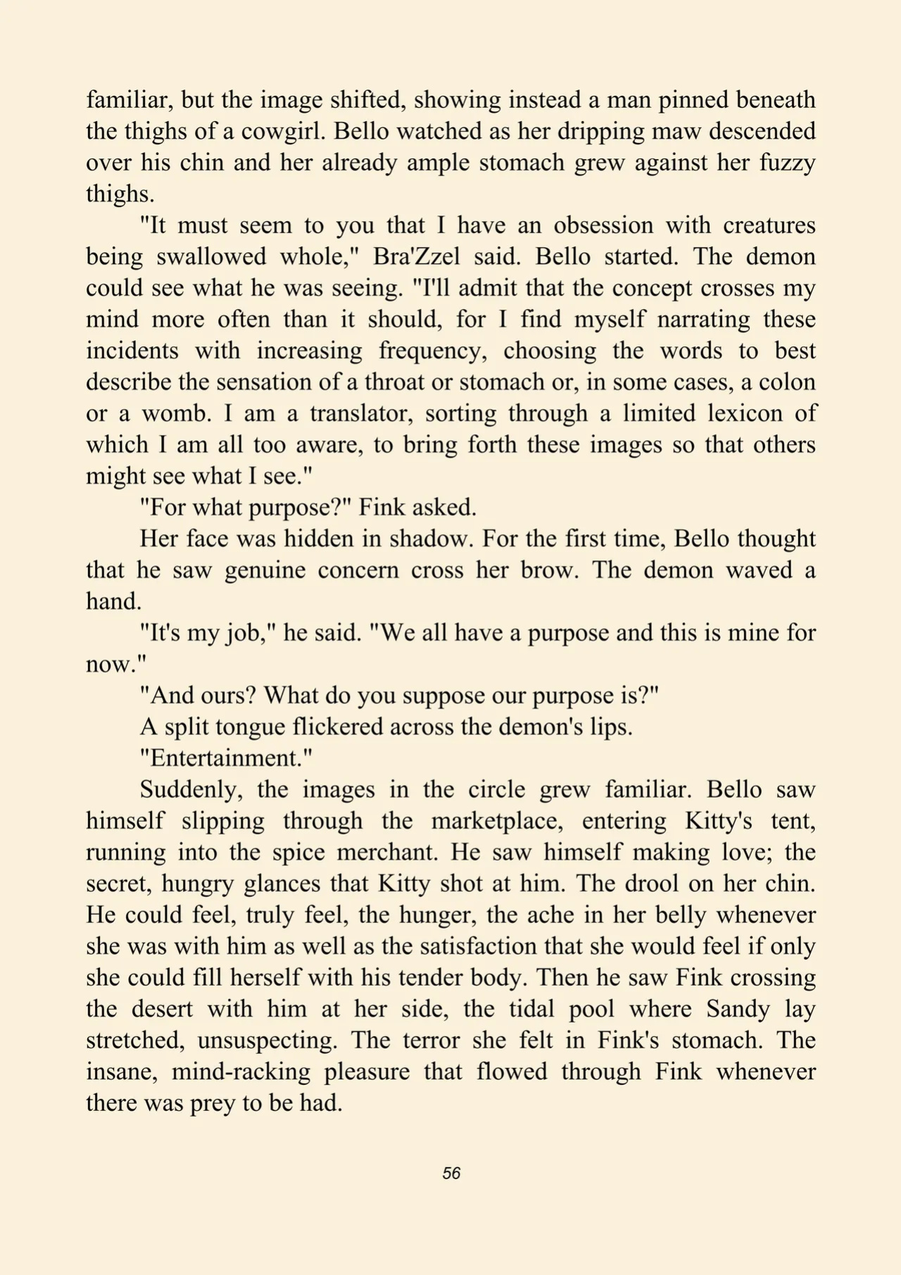Fink's guide to prey