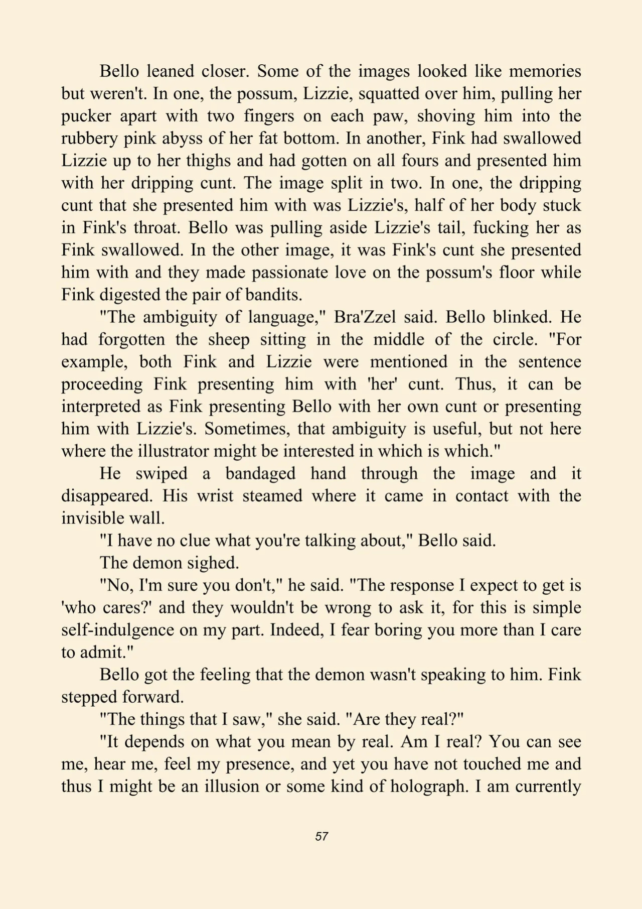 Fink's guide to prey