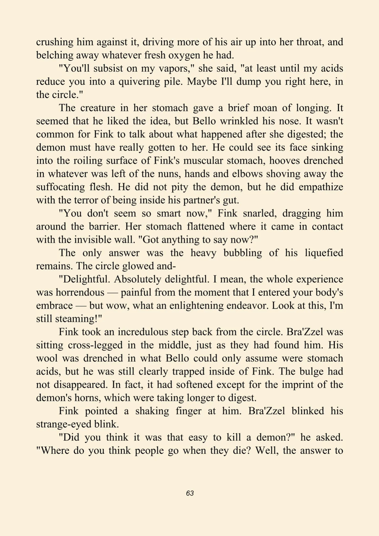 Fink's guide to prey