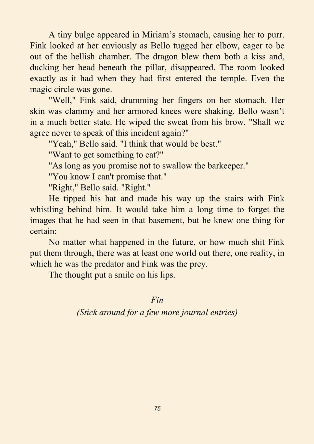 Fink's guide to prey