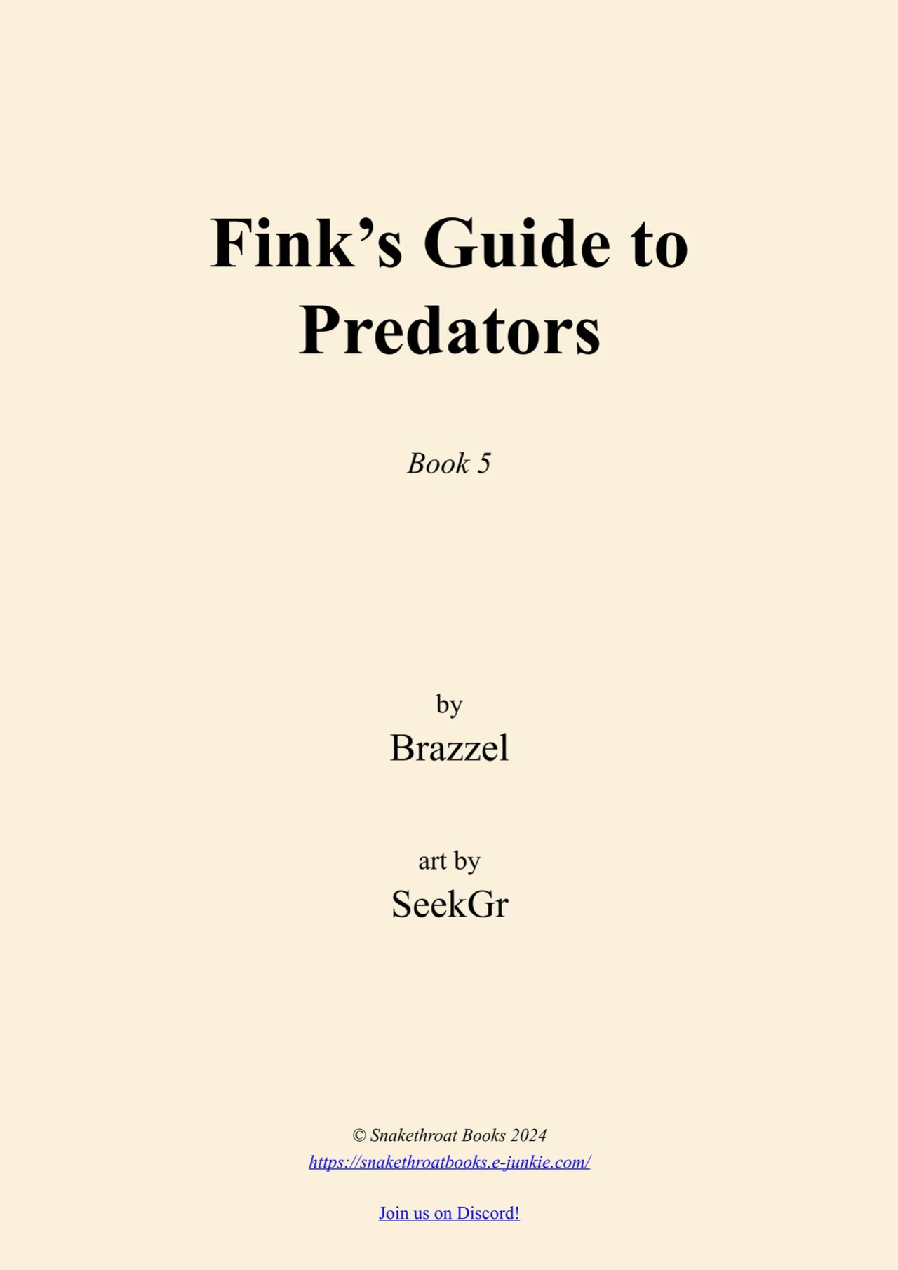 Fink's guide to predators 5