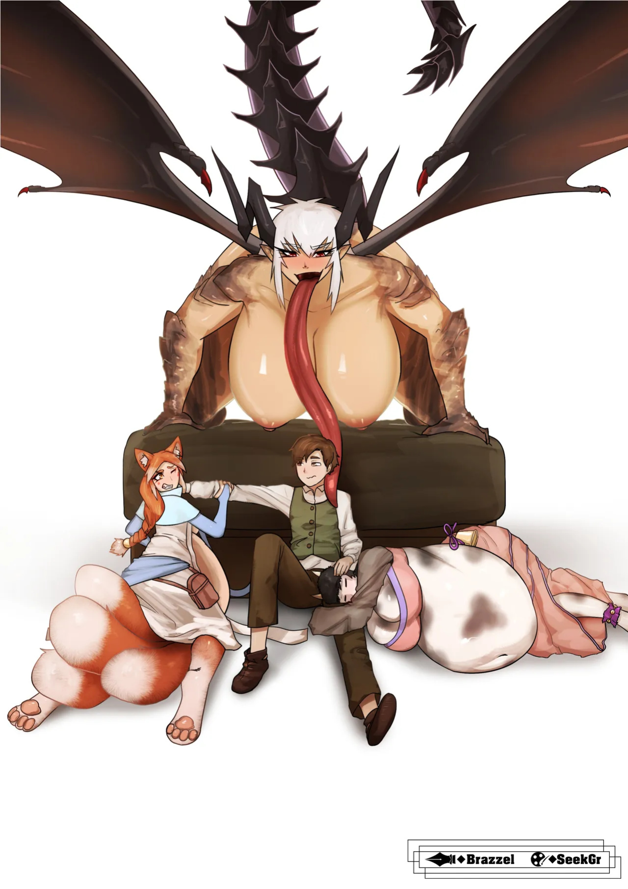 Stuck in another world where all the girls want to fuck and eat me 6.5
