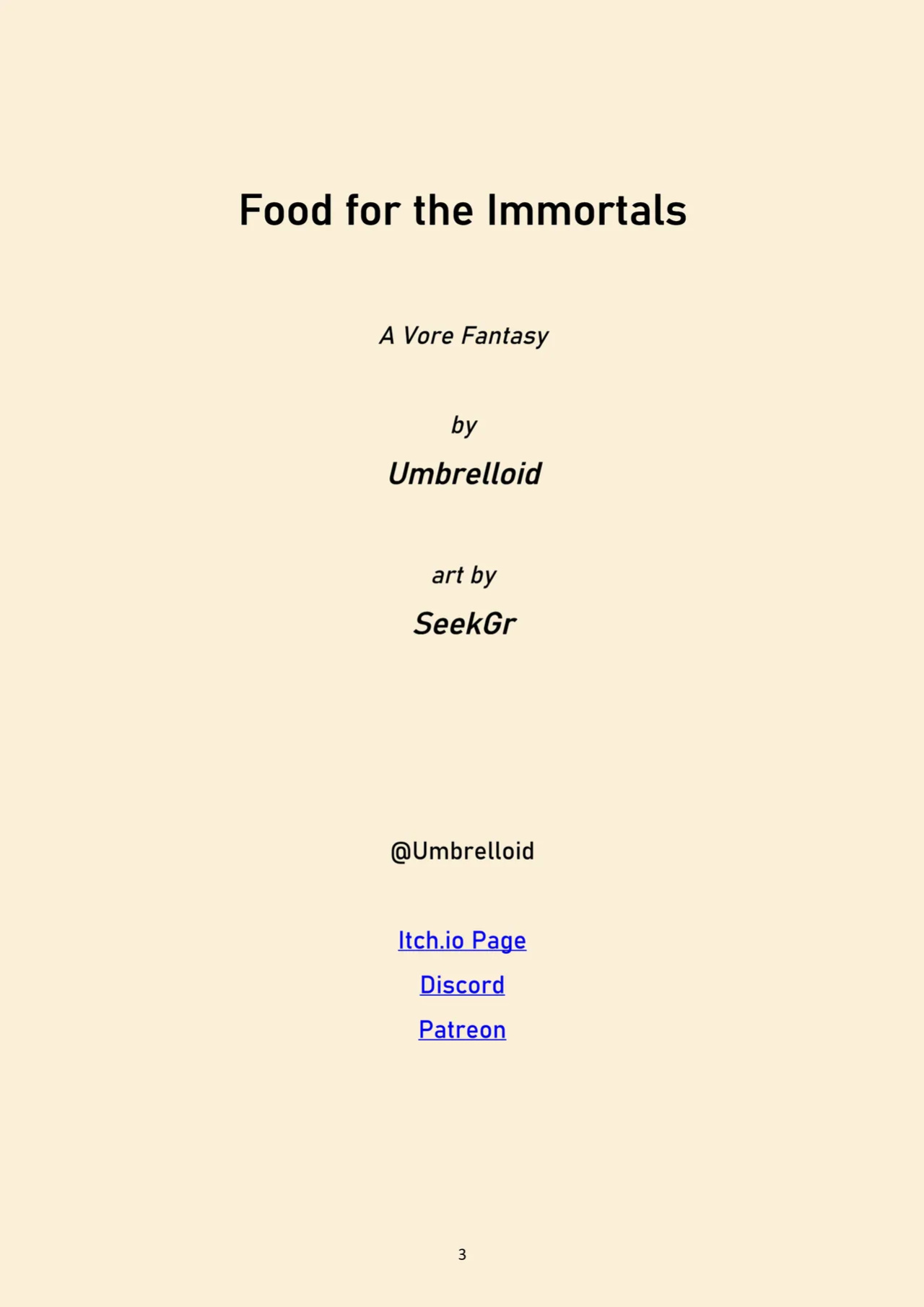 Food for the immortals 4
