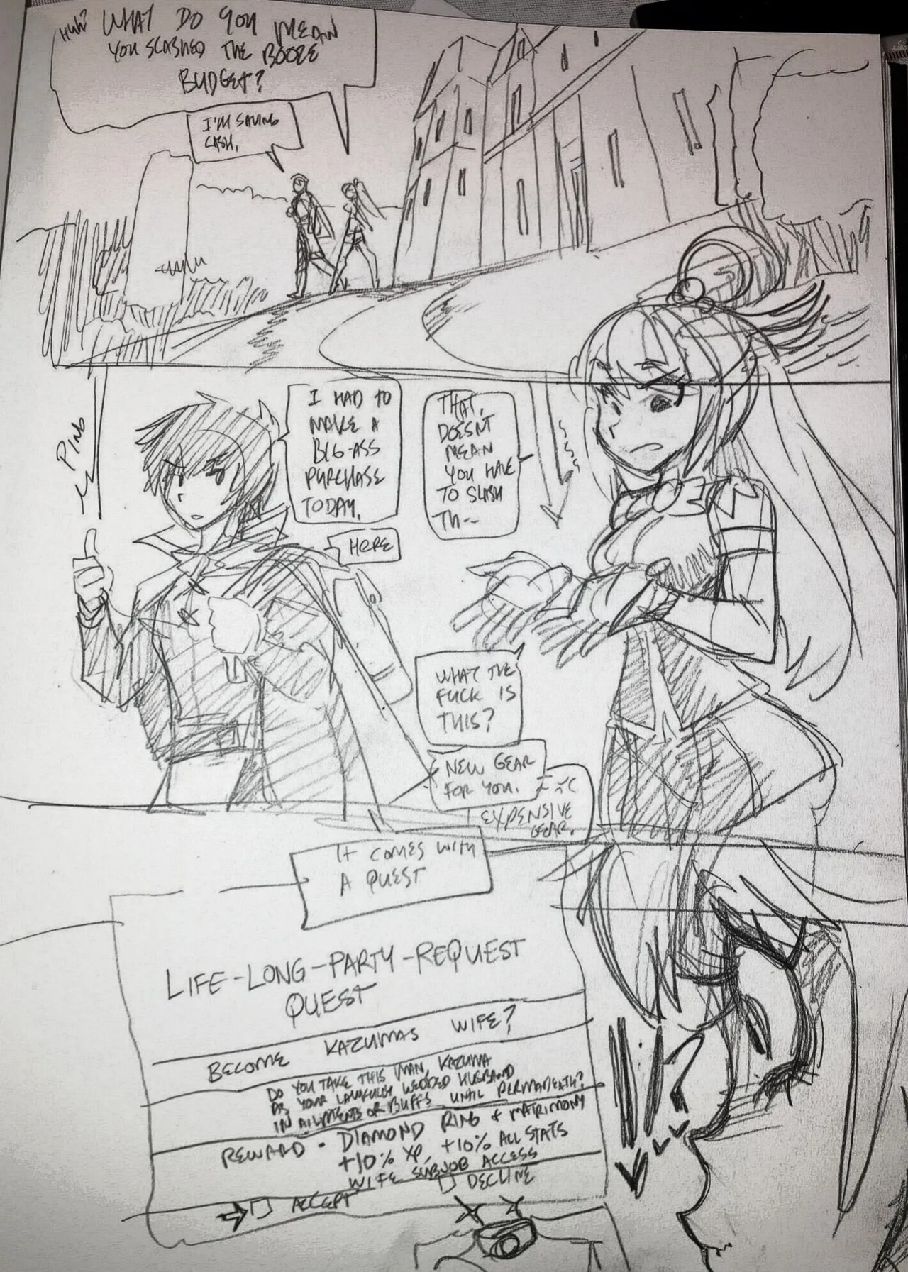 [Fred Perry] Aqua x Kazuma All 3 Goof Of (Konosuba)