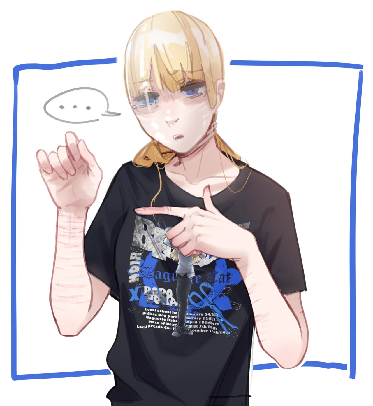 [popopoka] Blondie's t-shirt