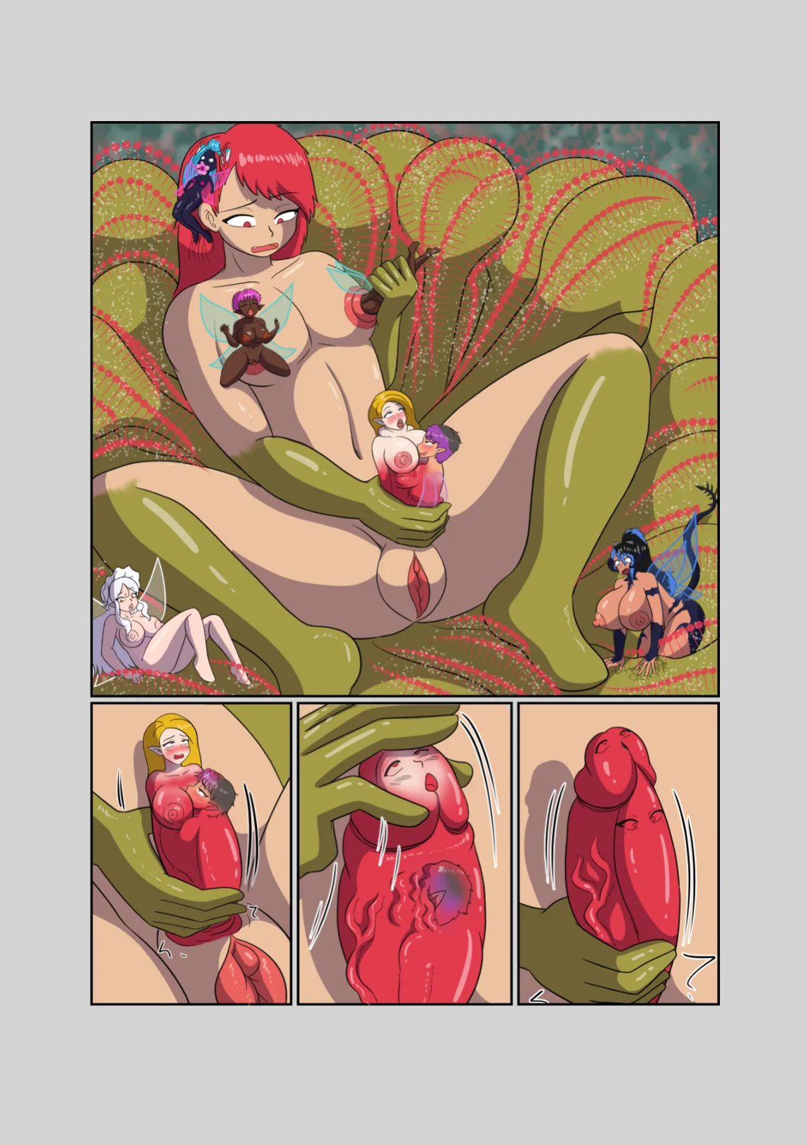 [LadyDrasami] Willow's Guide to Carnivorous Plantgirls Vol. 3: Sundews and Flypaper Traps