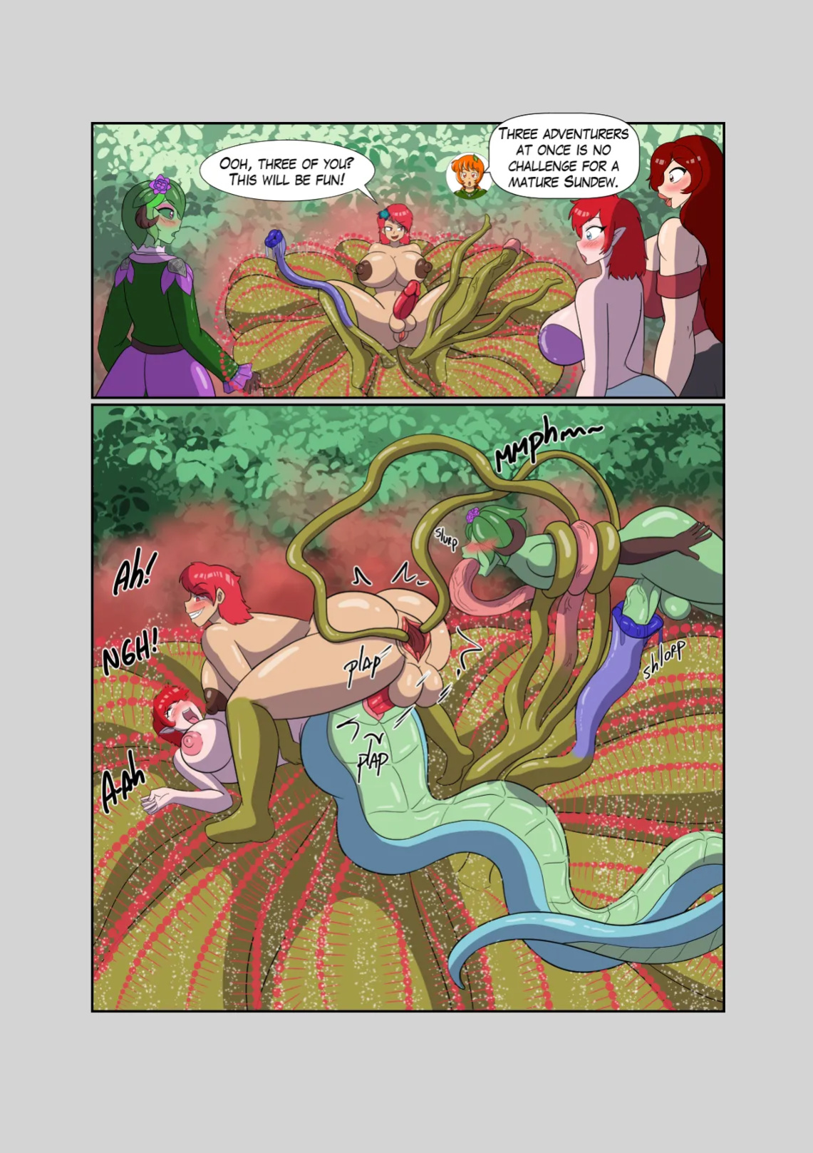 [LadyDrasami] Willow's Guide to Carnivorous Plantgirls Vol. 3: Sundews and Flypaper Traps