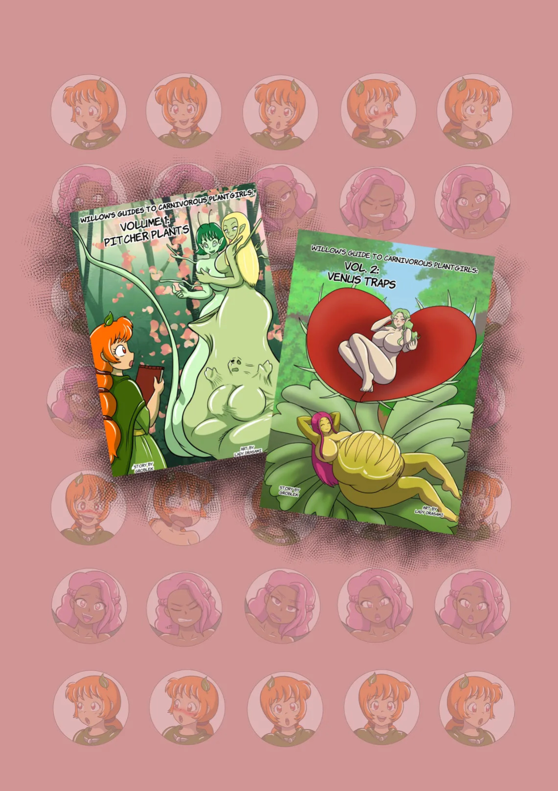 [LadyDrasami] Willow's Guide to Carnivorous Plantgirls Vol. 3: Sundews and Flypaper Traps
