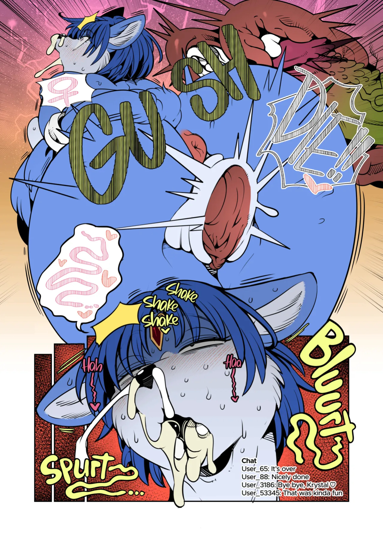 [Kemono Ekaki no Kousoku 2 (Sindoll)] Brutal Immoral Krystal (Star Fox) Colored