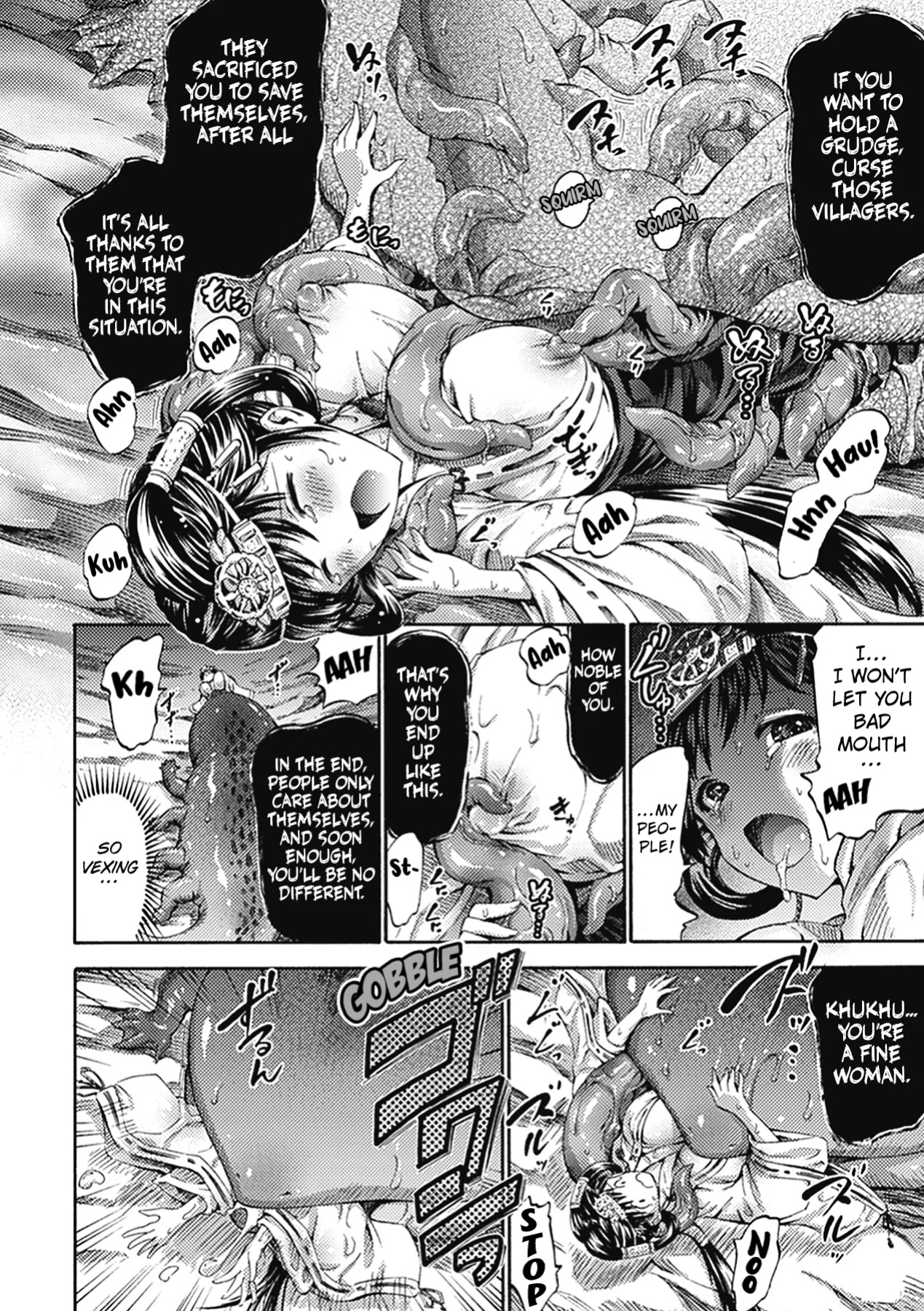 [Horitomo] Kashin-sama ni Sasagu | Sacrificed to the River God (Bessatsu Comic Unreal Ishukan Maniacs Vol. 3) [Kuraudo]