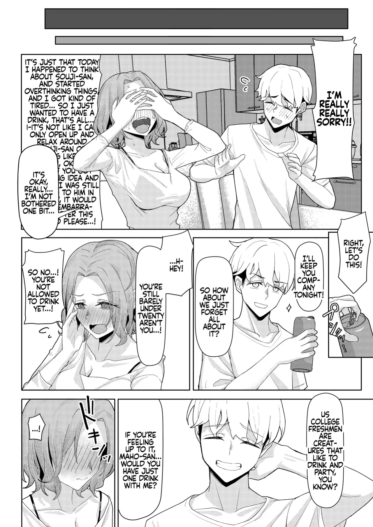 [Kamatsuka (Kamatsuka)] Chichi no Saikon de Doukyo suru Koto ni Natta Gibo no Gijou Shimai to Kawarugawaru Sex shite shimatta Hon | Living with My Stepmom and Stepsisters After Dad's Remarriage and Having Sex with Them All
