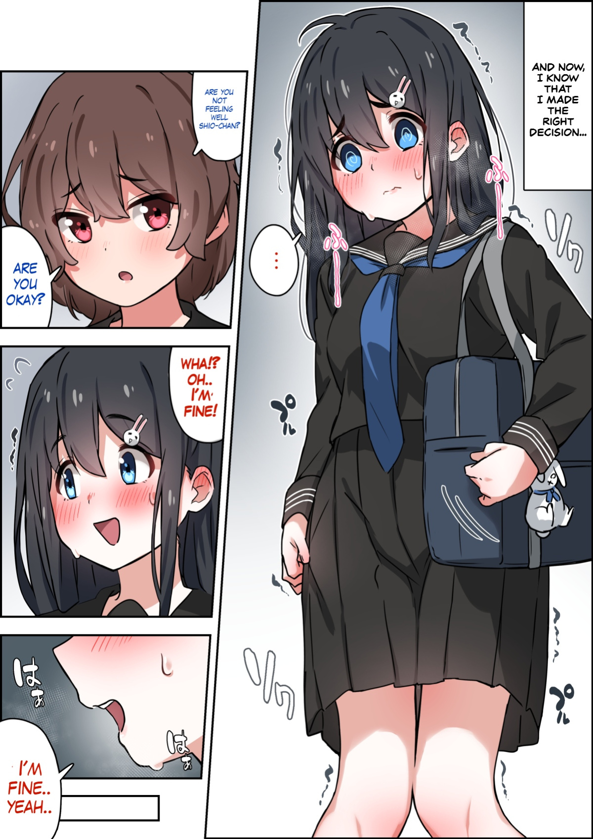 [Shimetsuki Tanki] Walking back home in the winter with my childhood friend