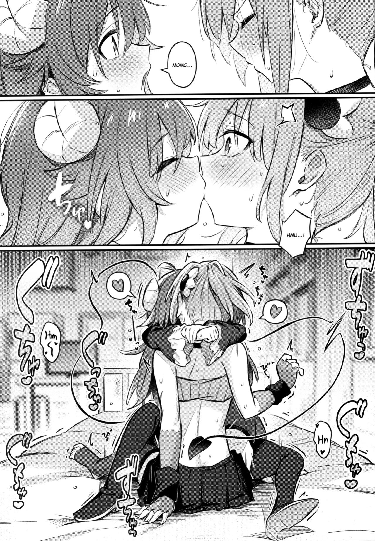 (C103) [Bochi Bochi no Ki (Borusiti)] Mazoku wa Shukuteki to Nakayoshi Shinai to Derarenai Heya ni, Tojikomerarete Shimatta! (Machikado Mazoku) [tabibit0]