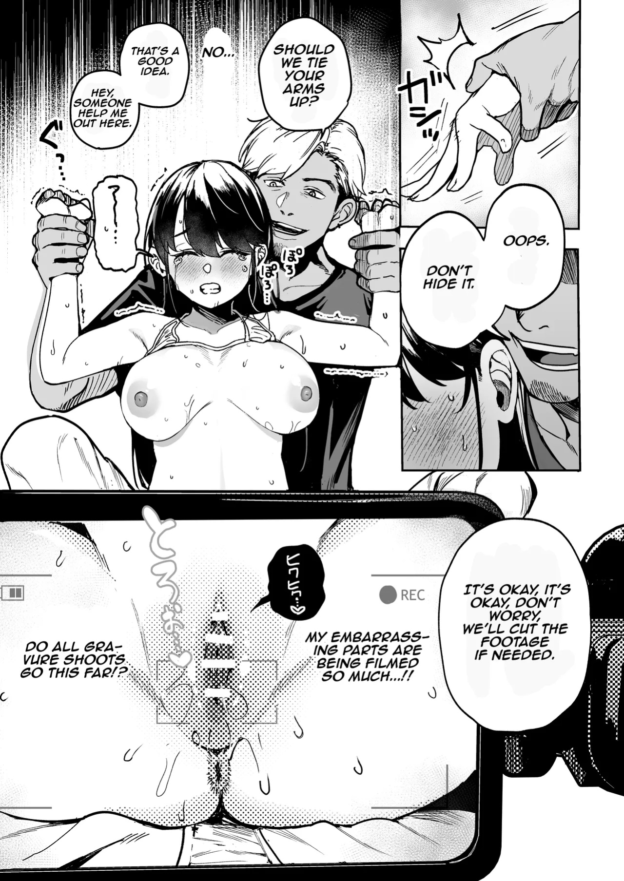 [Echichi Koubou (ababari)] Gakeppuchi Idol, Hajimete no Gravure Satsuei de Zecchou!? ~Mizugi no Naka Made Massage Sareru nante Kiitemasen!~ | Desperate Idol, Climaxing During Her First Gravure Shoot!? ~Nobody Told Me the Massage Would Groping Inside My Sw