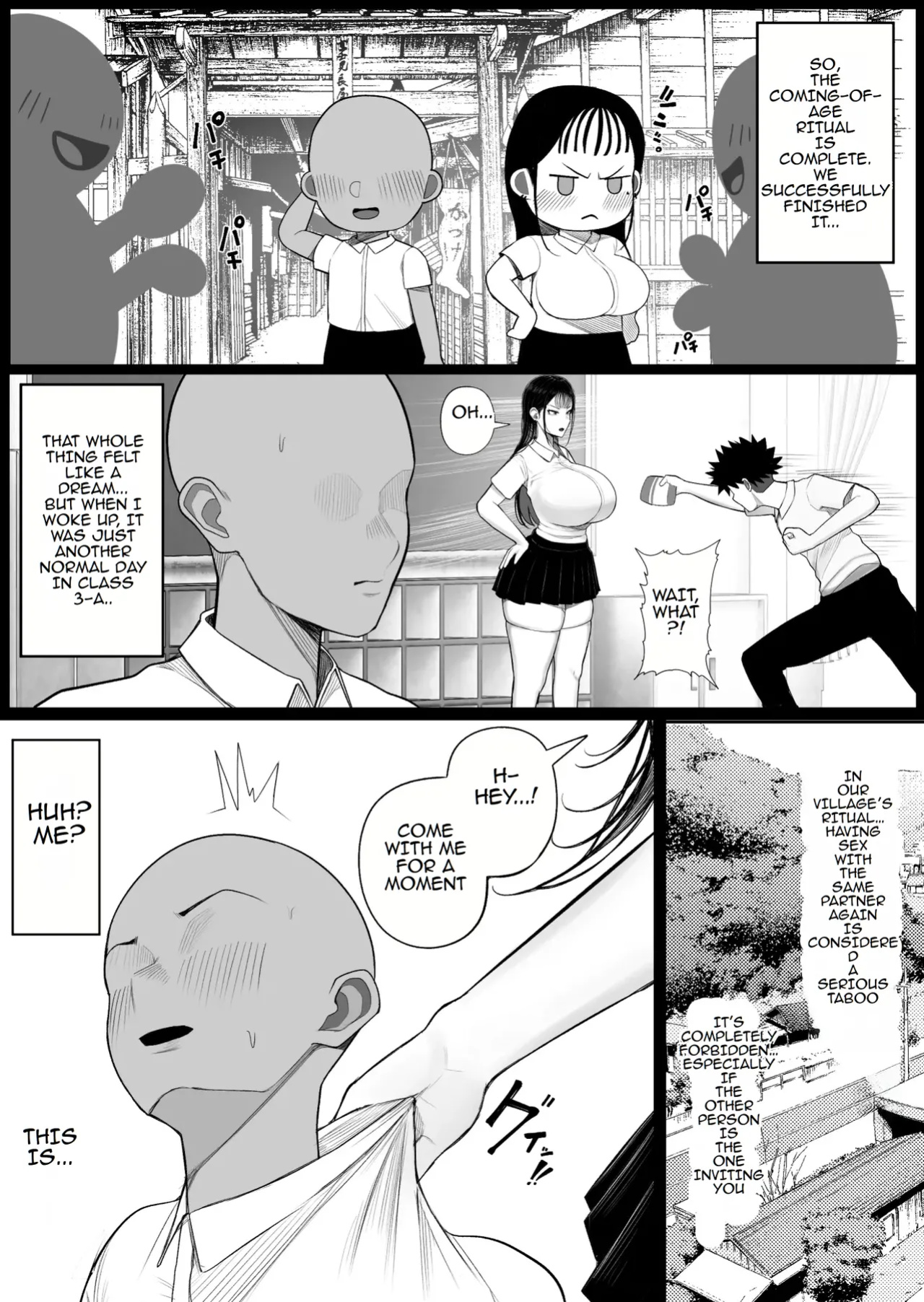 [Kurukuru] Mura no Kishuu de Bakunyuu Yankee to Yareta Hanashi | A Story About Fucking a Big-Titted Delinquent Because of Village Traditions [TOMISCANS]