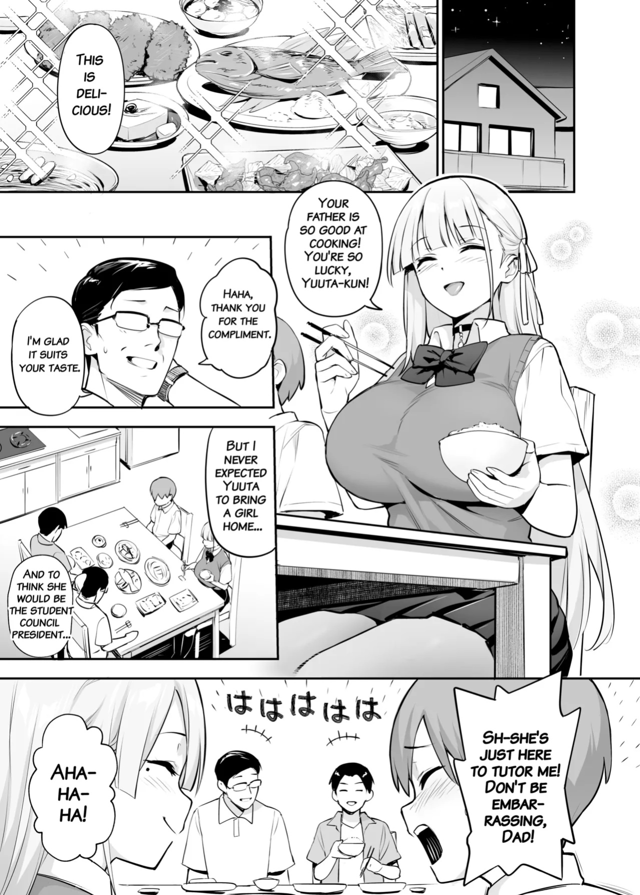 [TRY&Hougen Futari Shakai (Hougen)] Akogare no Seitokaichou ga Kyonyuu Sugiru Ken 2 | About the Beloved Student President's Huge Tits 2