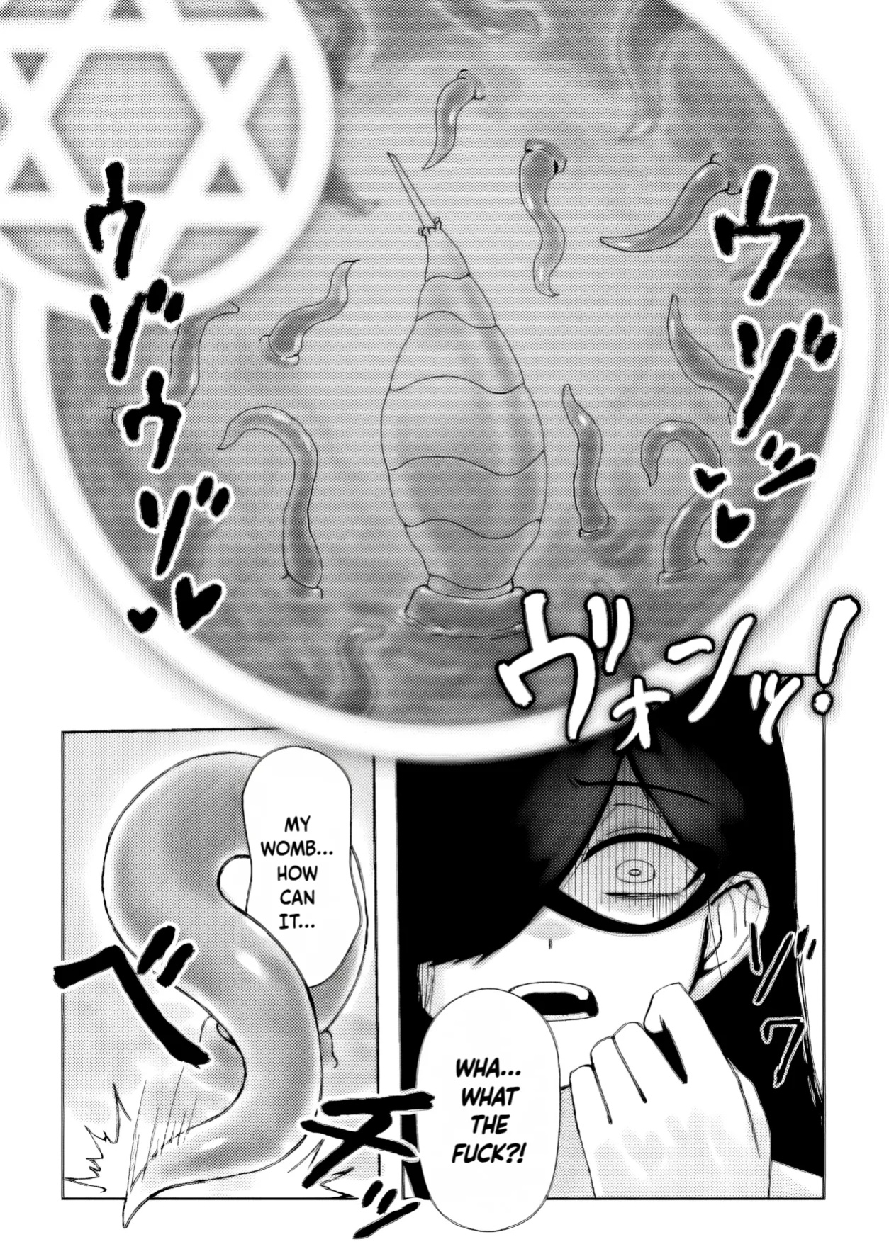 [HitoMi (Dai Kyuu Ibutsu Orange)] Majo ga Shokushuu to Mushi ni Kisei Sarete Shikyuu to Jinsei o Mechakucha ni Sareru Hanashi | A story of a witch infected by tentacles and bugs and how they seriously messed up her womb and life! [Fallen Games]
