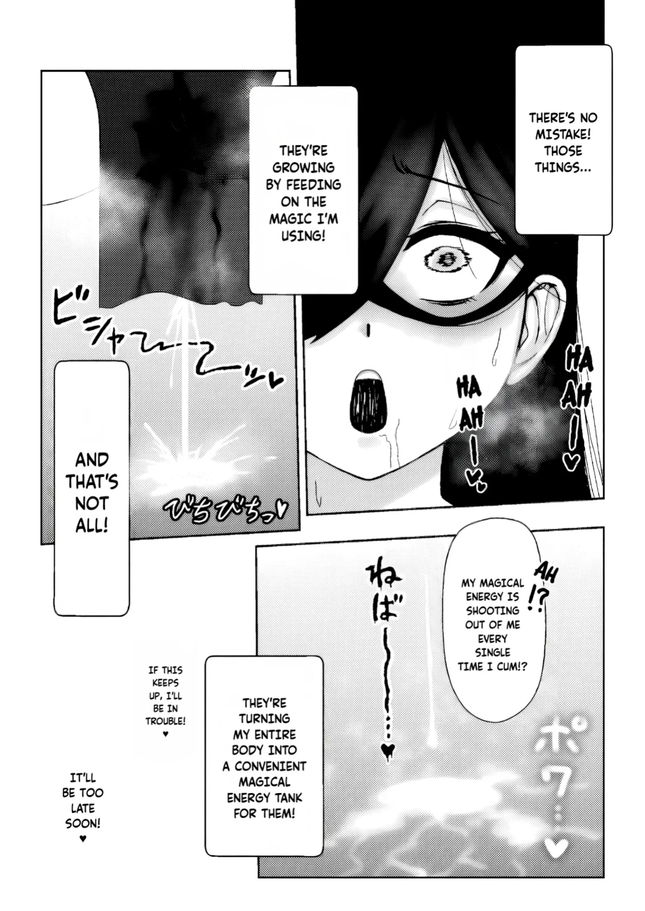 [HitoMi (Dai Kyuu Ibutsu Orange)] Majo ga Shokushuu to Mushi ni Kisei Sarete Shikyuu to Jinsei o Mechakucha ni Sareru Hanashi | A story of a witch infected by tentacles and bugs and how they seriously messed up her womb and life! [Fallen Games]