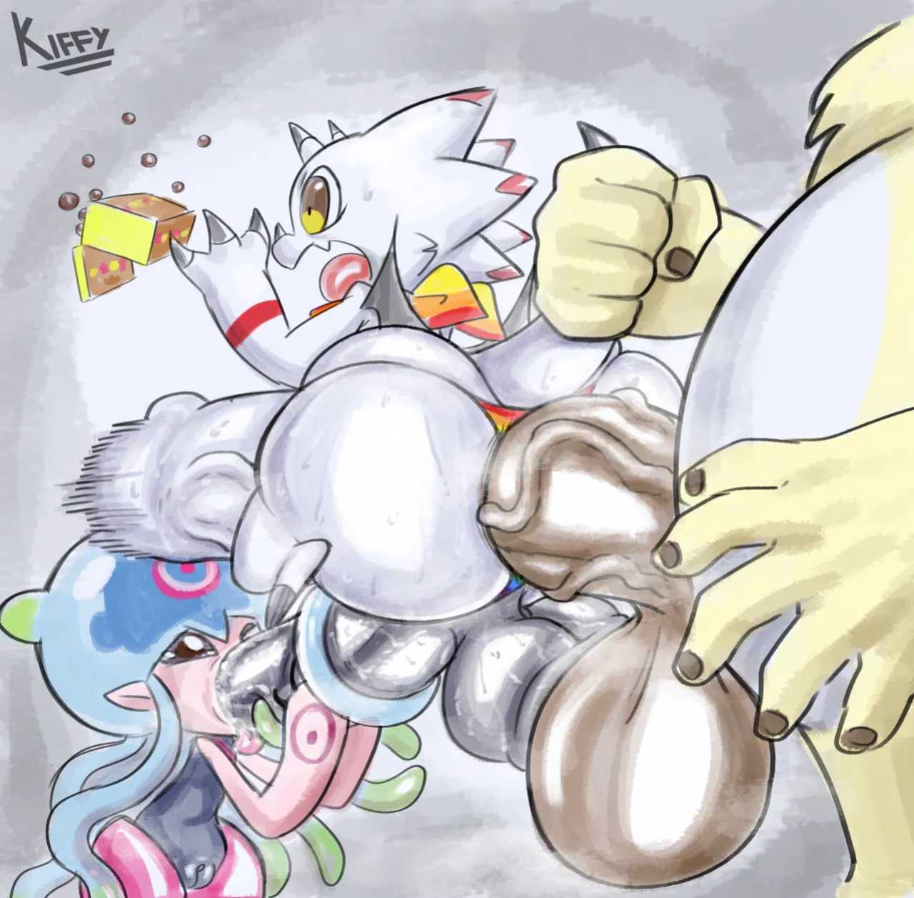 [Kiffy] Pride Month Gammamon (Digimon Ghost Game)