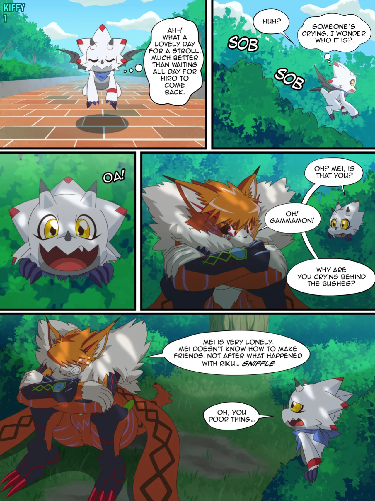 [Kiffy] Gammamon x Meicrackmon: Friends with BENEFITS. (Digimon Ghost Game)