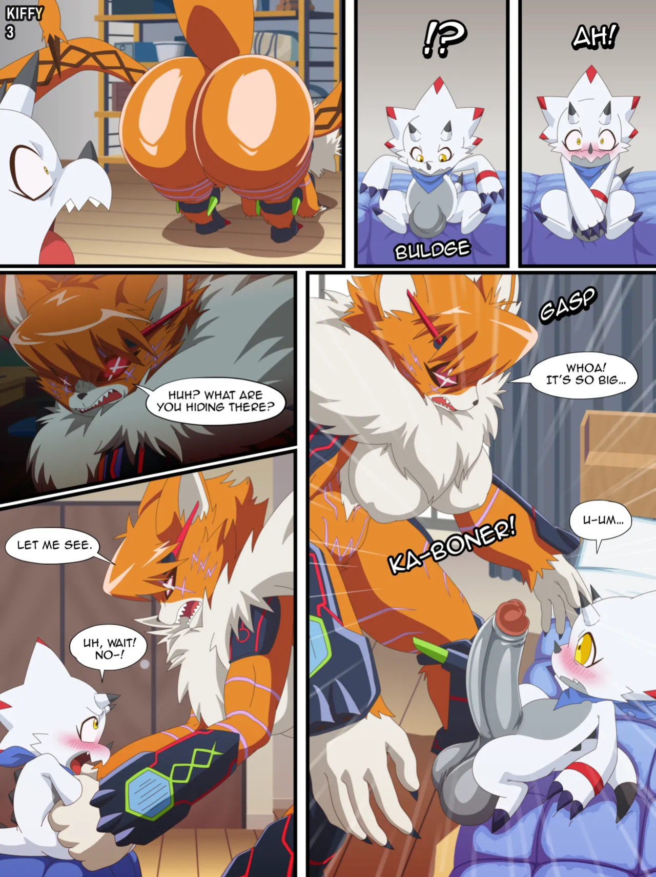[Kiffy] Gammamon x Meicrackmon: Friends with BENEFITS. (Digimon Ghost Game)
